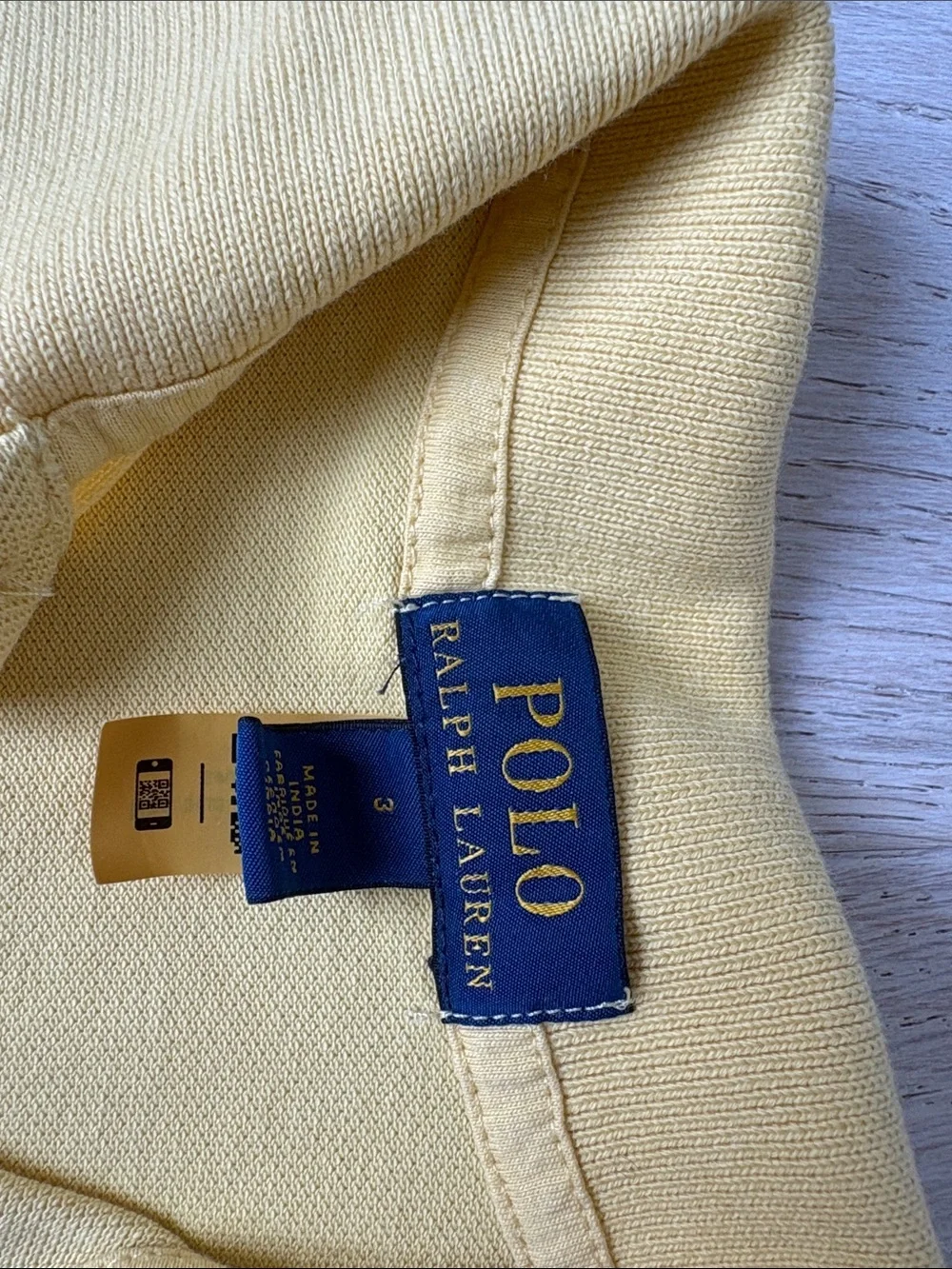 Ralph Lauren Girls Yellow Polo Dress with Embroidered Logo 3T